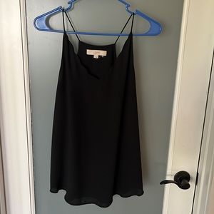 Black tank top blouse